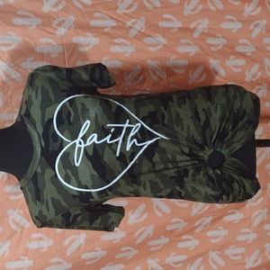 Camo Faith blouse